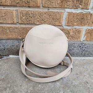 Portland Leather Almost Perfect Bone Leather Small Circle Crossbody